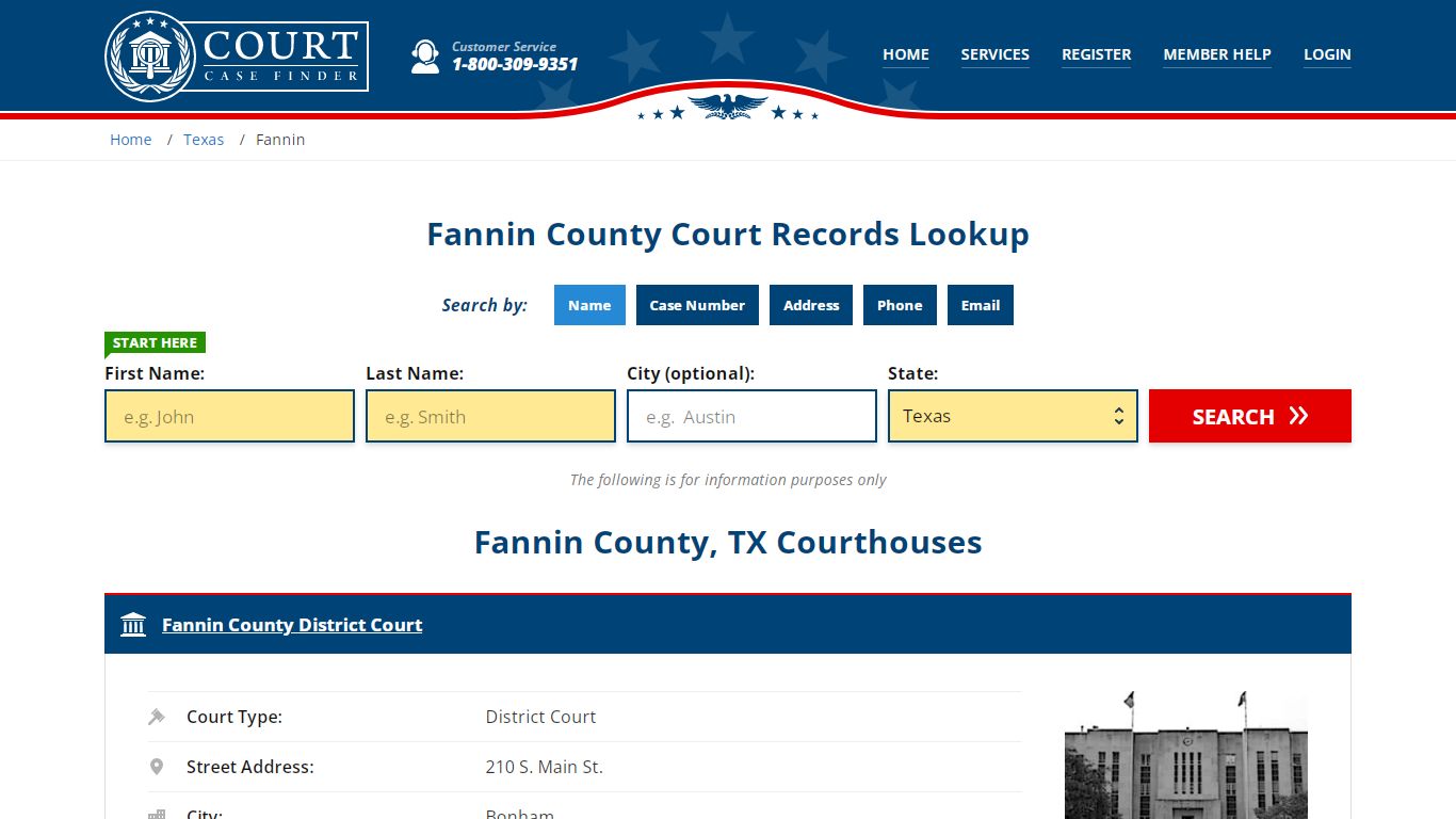 Fannin County Court Records | TX Case Lookup